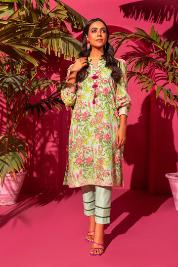 Alkaram SEC-21-24-Pistachio Green Rang E Bahar Collection Online Shopping